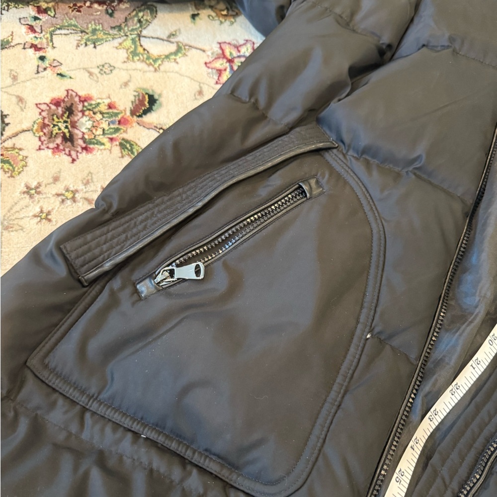 VInce Camuto Plus Black Puffer Jacket with Faux Fur Hood host pick - Picture 9 of 13